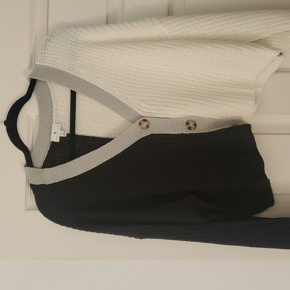 True Craft Long Sleeve Color Block Cardigan